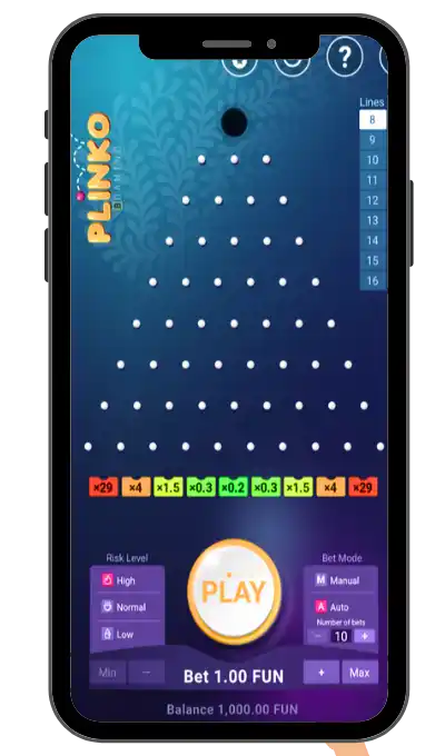 Open the Plinko game in your chosen online casino
